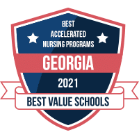 Best accelerated nursing programs in Georgia badge
