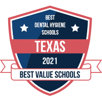 Best dental hygiene schools in Texas badge
