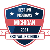 Best LPN programs in Michigan badge