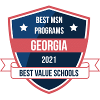 Best MSN programs in Georgia badge