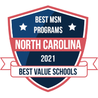 Best MSN program in North Carolina badge