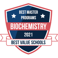 Best biochemistry master's programs badge