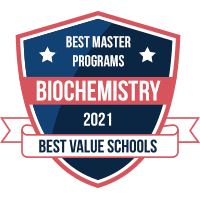 Best biochemistry master's programs badge