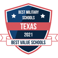 Best military schools in Texas badge