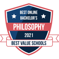 Best online bachelor's degree in philosophy badge