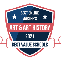 Best online master's in art and art history programs badge