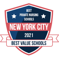 Best private nursing schools in New York City badge
