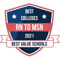 Best RN to MSN programs badge