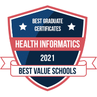 Best graduate certificate in health informatics badge