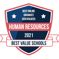 Best online graduate certificates in human resources badge