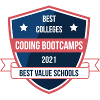 Best colleges for coding bootcamps badge