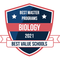 Best master's in biology programs badge