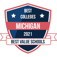 Best colleges in Michigan badge