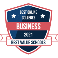 Best online business colleges badge