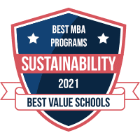 Best mba in sustainability programs badge